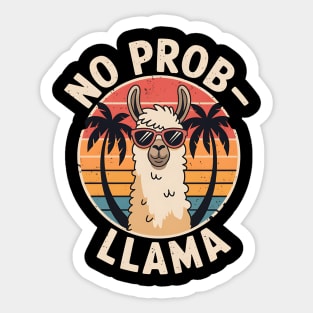 NO PROB-LLAMA Sticker